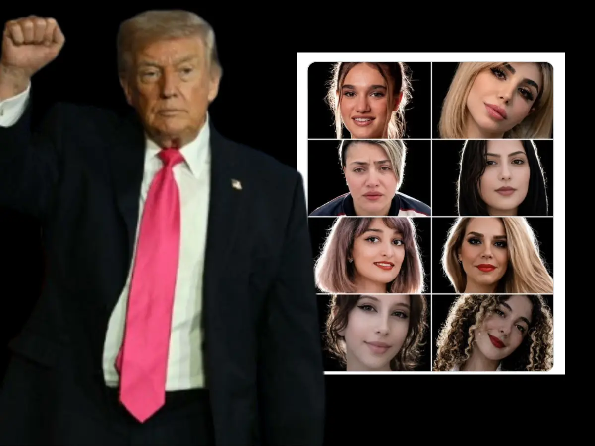 Did Trump save 8 'AI women' under execution in Iran?