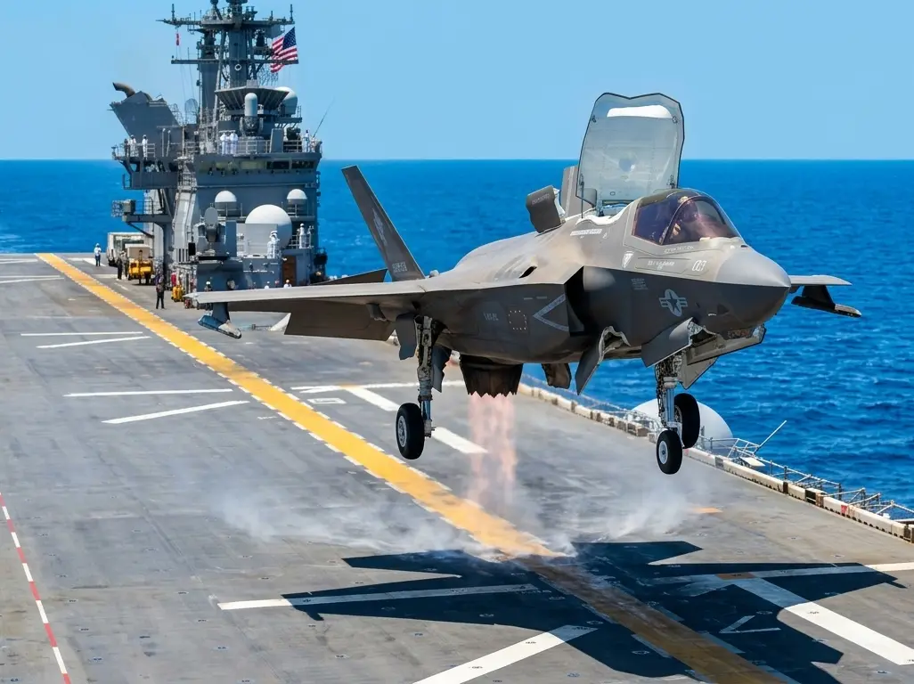 Why F-35B stealth jets don't need arresting cables on the USS Tripoli