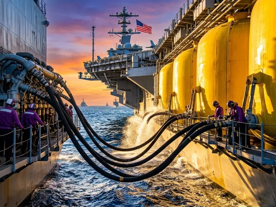 How much jet fuel does the USS Abraham Lincoln carry?