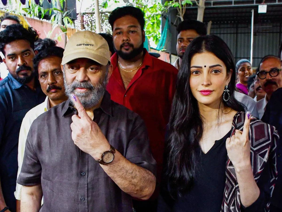Kamal Haasan with Shruti Haasan