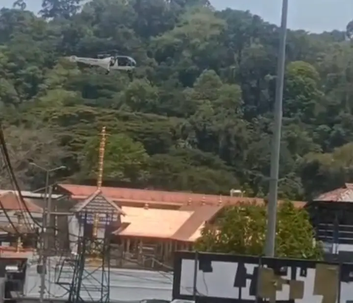 India: Coast Guard helicopter flies meters above Sabarimala temple; ICG blames weather