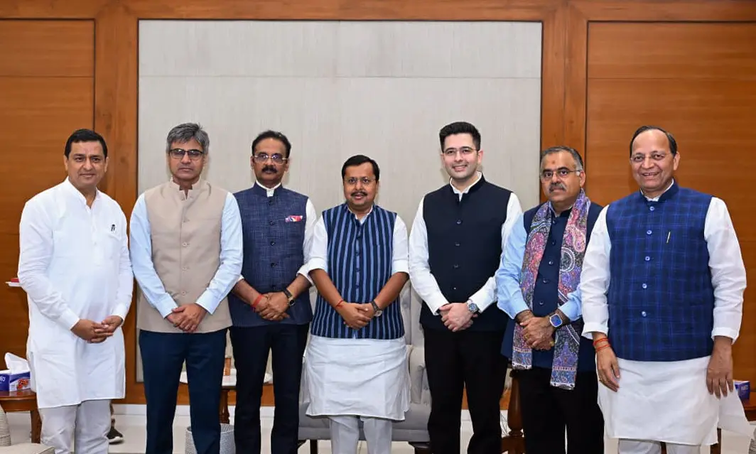 Raghav Chadha, Sandeep Pathak and Ashok Mittal formally join BJP after quitting AAP