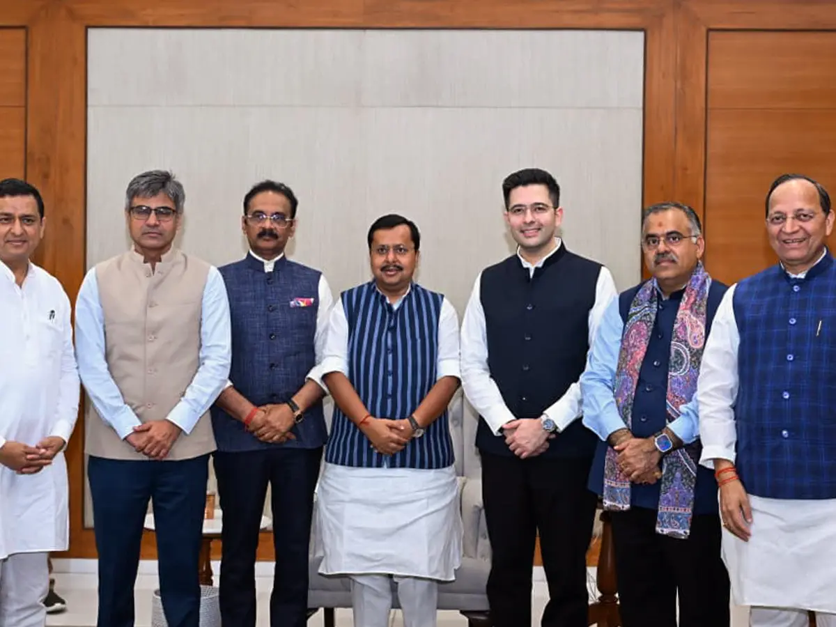 Raghav Chadha, Sandeep Pathak and Ashok Mittal formally join BJP after quitting AAP