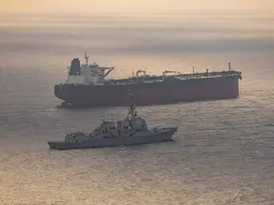 PICS | CENTCOM shows USS Rafael Peralta enforcing blockade of Iranian ports