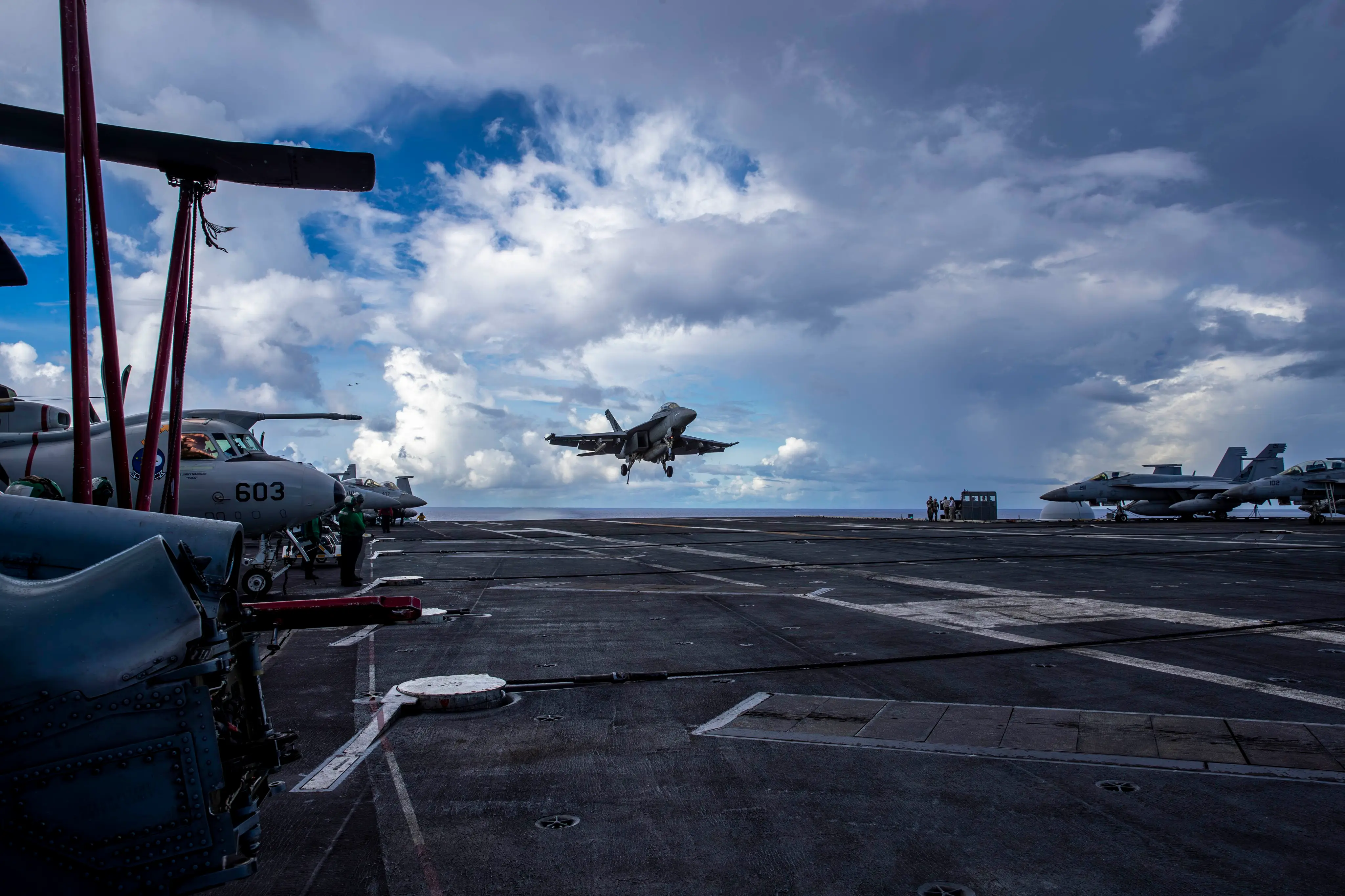 The scale of flight deck operations