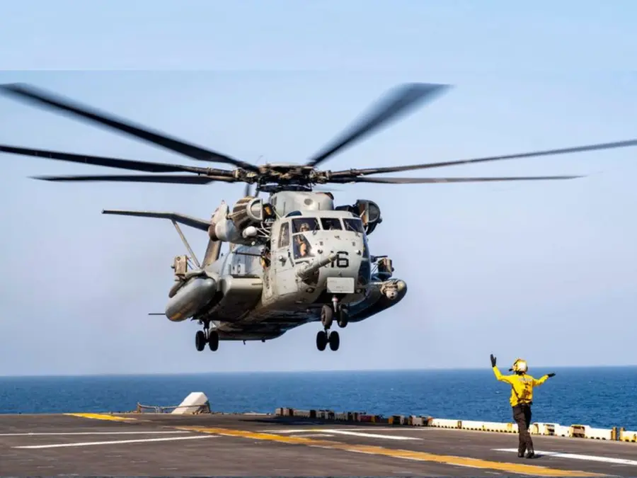 What are CH-53 helicopters? Why does US Navy rely on them to transport supplies to aircraft carriers in Middle East?