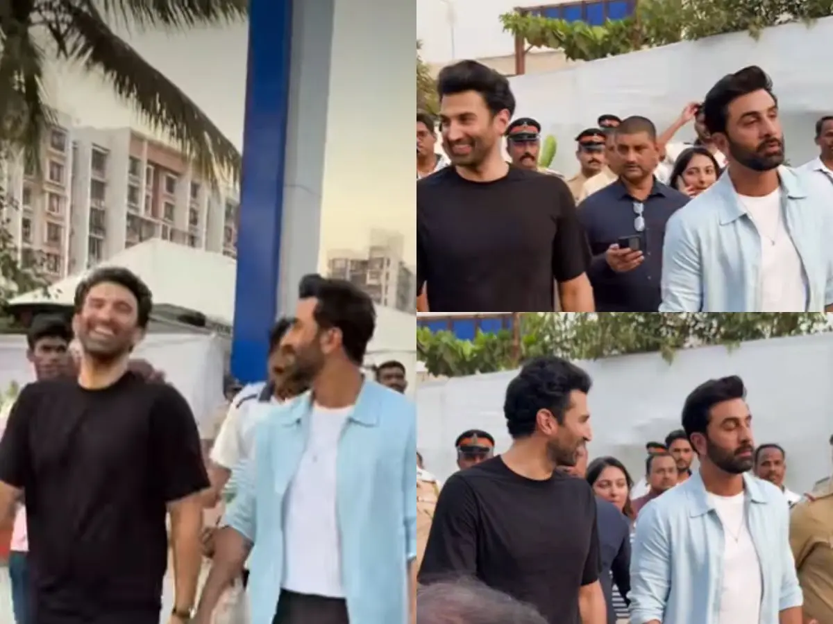 Viral video: Ranbir Kapoor, Aditya Roy Kapur seen together at a Mumbai event; fans demand Yeh Jawaani Hai Deewani 2
