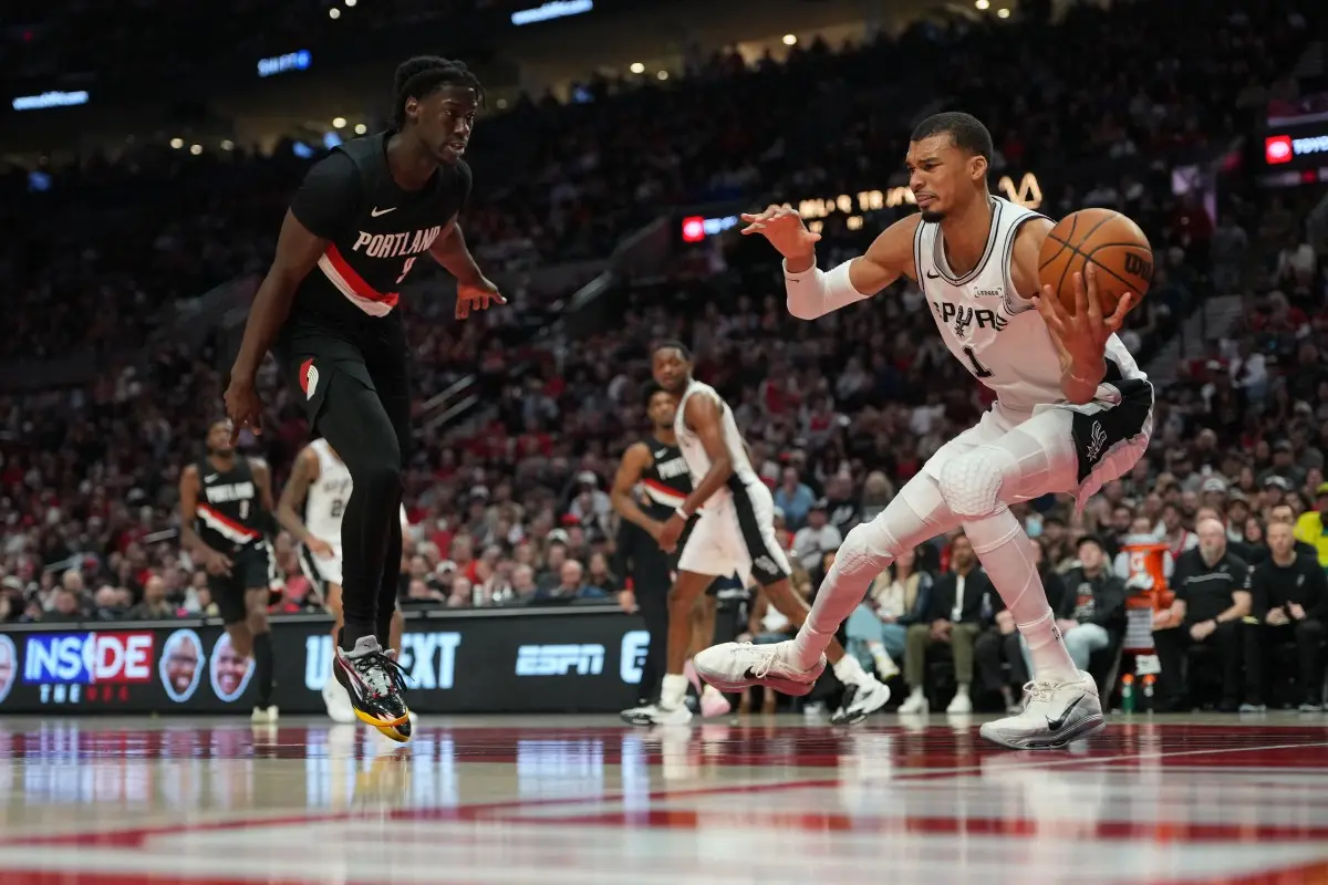 NBA: Wembanyama returns as Spurs take 3-1 lead against Trail Blazers in come-from-behind win