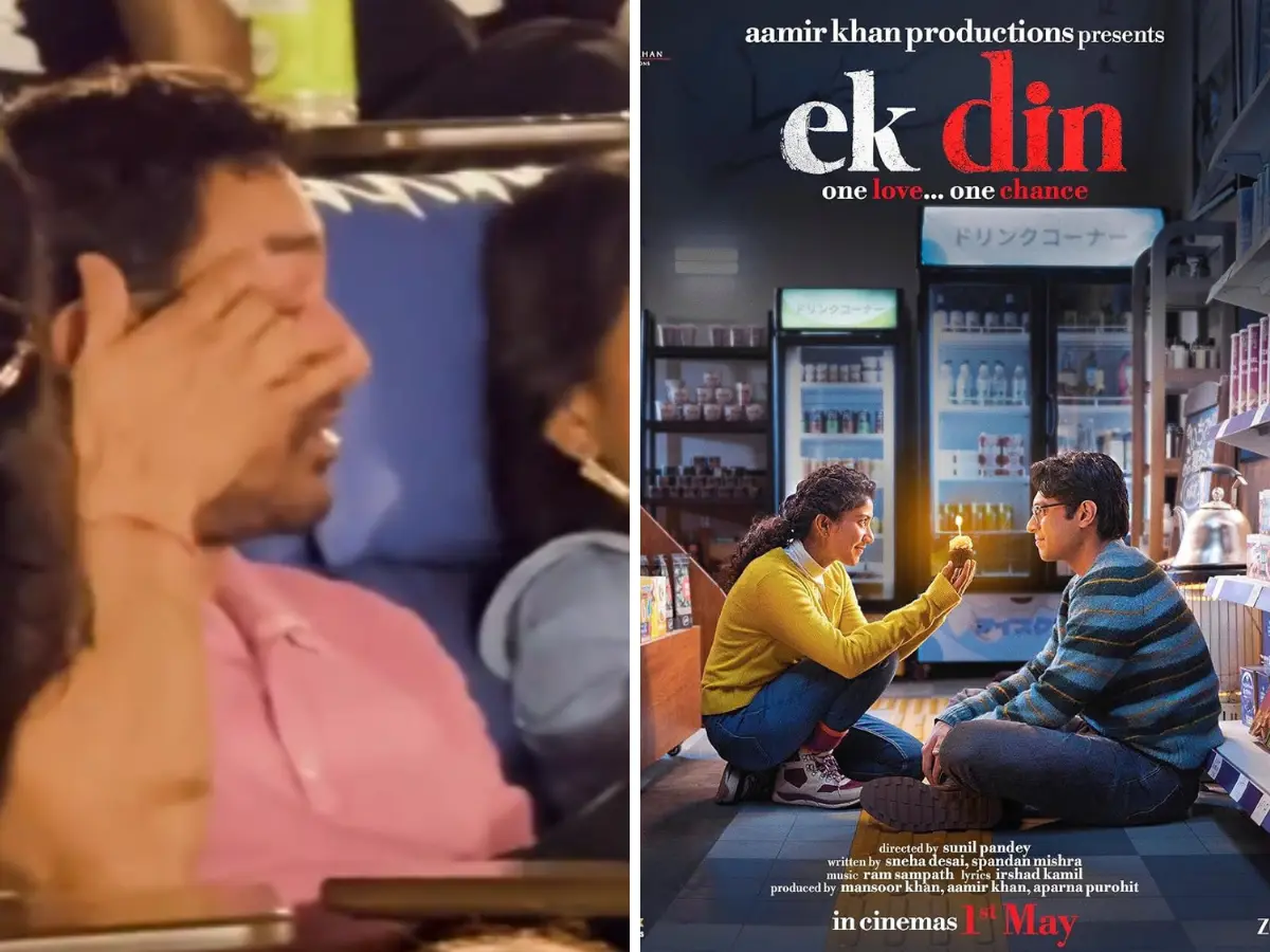 Aamir Khan tears up during Ek Din event in Mumbai, Sai Pallavi offers support Aamir Khan tears up during Ek Din event in Mumbai, Sai Pallavi offers support