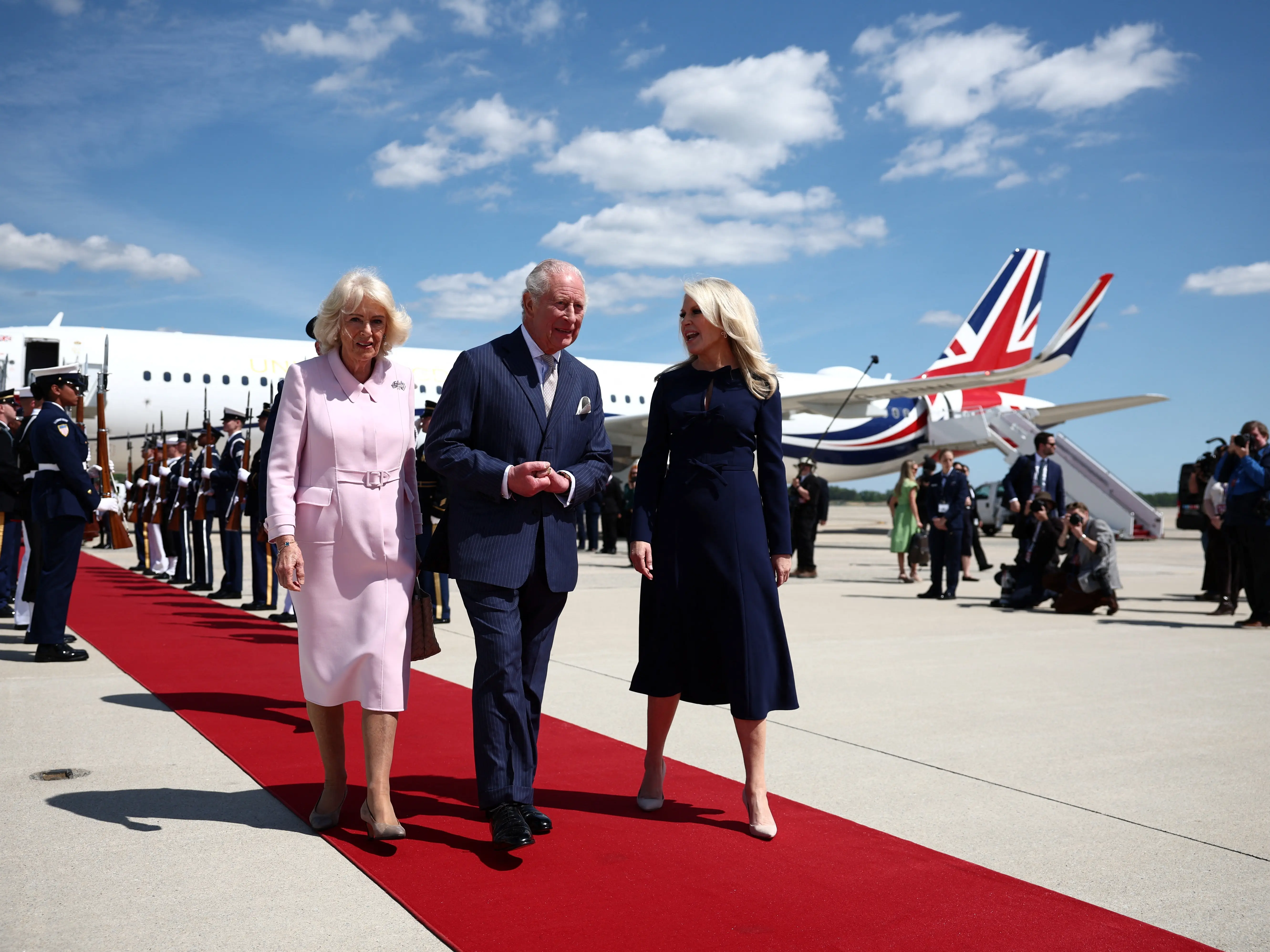 King Charles and Queen Camilla arrive in US for high stakes state visit amid Iran war tensions King Charles and Queen Camilla arrive in US for high stakes state visit amid Iran war tensions