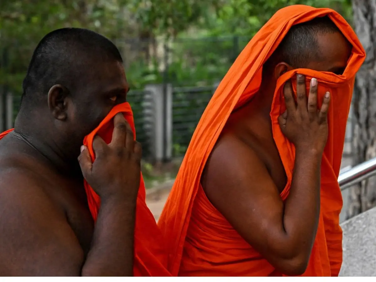 Monks seen in casual attire