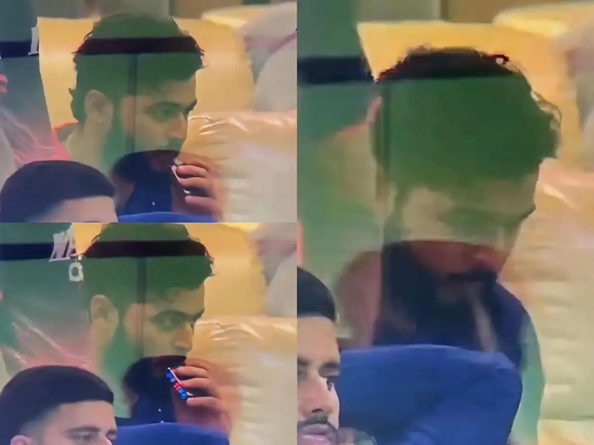 WATCH: Rajasthan Royals captain Riyan Parag caught vaping in dressing room during chase