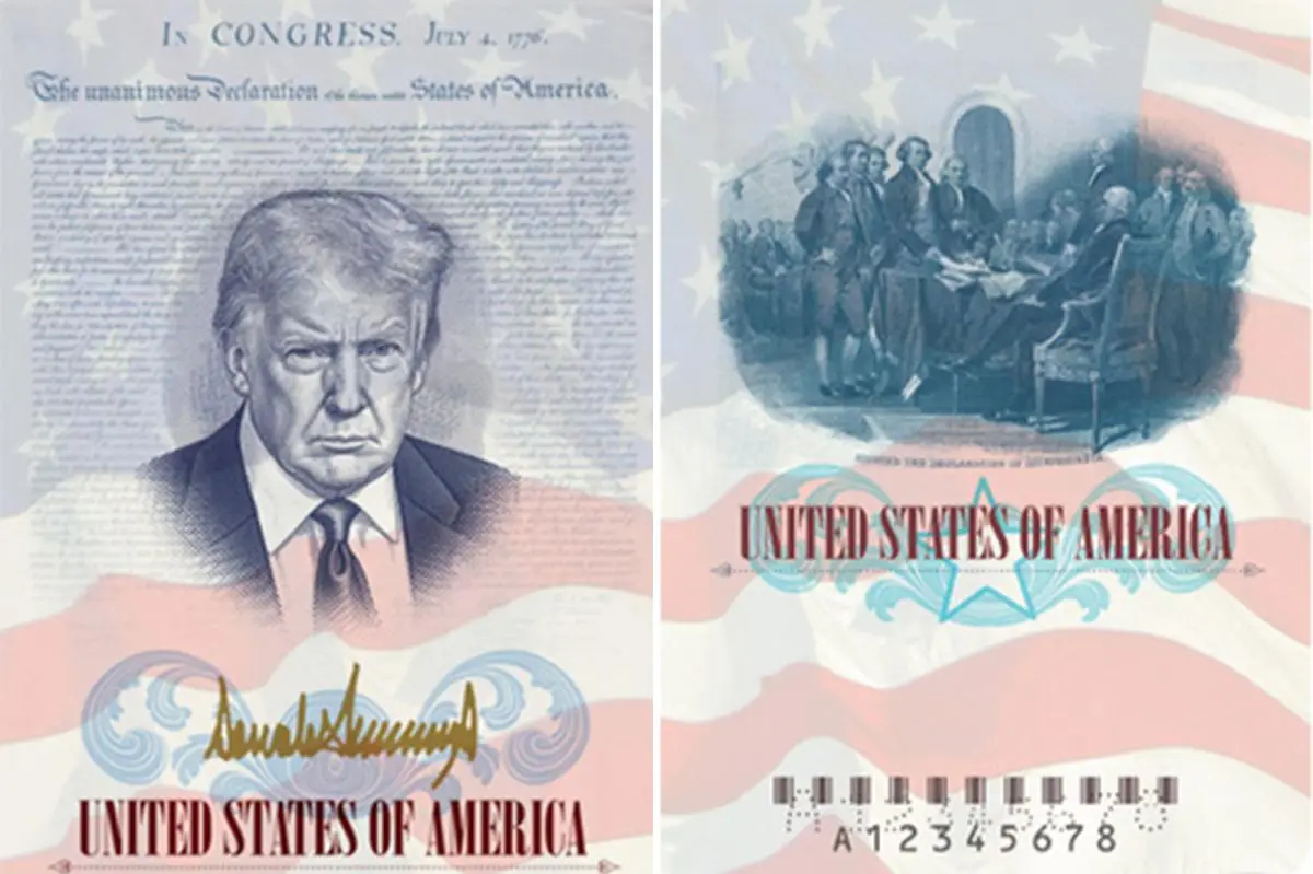 Donald Trump's image to appear in limited-edition US passports to mark America's 250th Anniversary