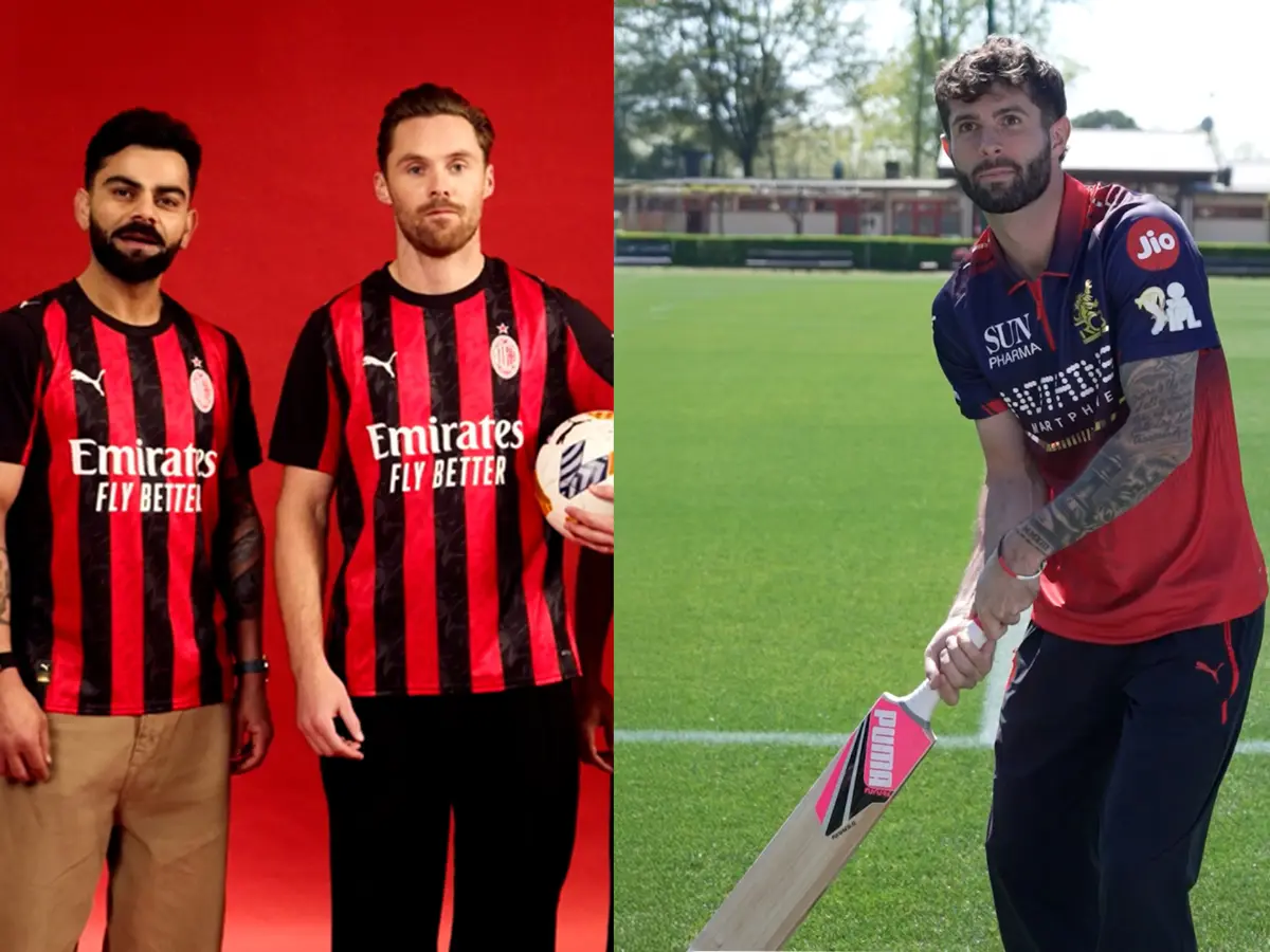 RCB's Virat Kohli collabs with AC Milan star Christian Pulisic as race for IPL 2026 Playoffs heats up RCB's Virat Kohli collabs with AC Milan star Christian Pulisic as race for IPL 2026 Playoffs heats up