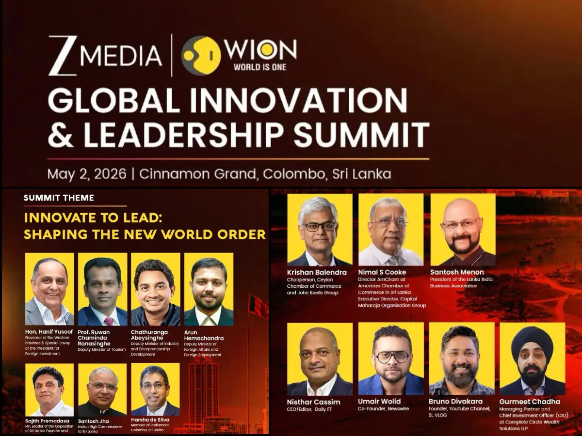Zee WION Global Innovation & Leadership Summit in Colombo, Sri Lanka on 2nd May