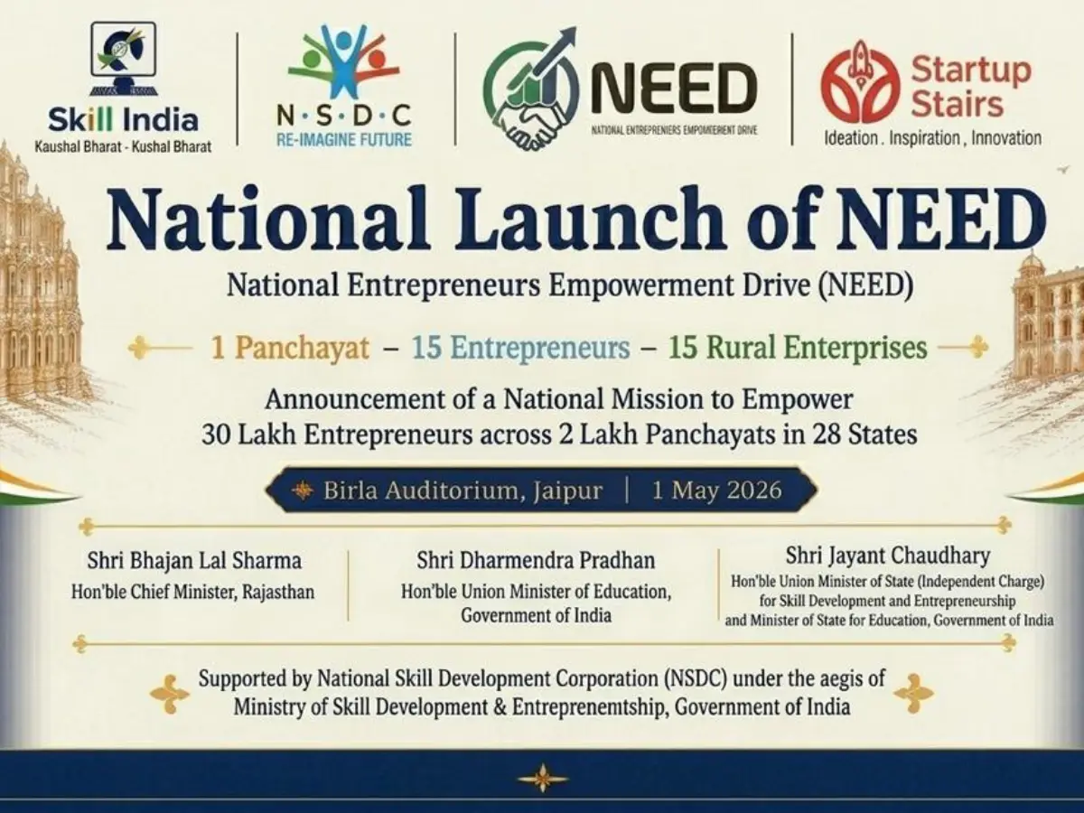 India to launch NEED initiative on Labour's Day: Key takeaways and all we know India to launch NEED initiative on Labour's Day: Key takeaways and all we know