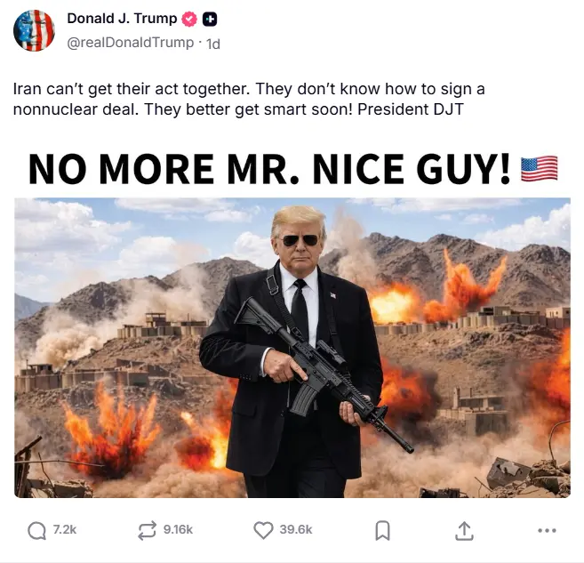 Trump's latest unhinged post
