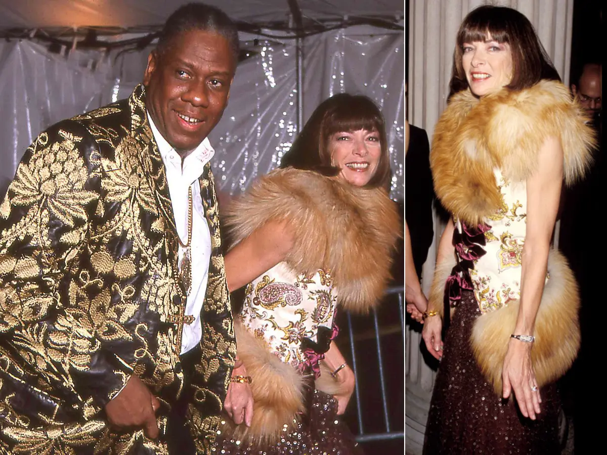 André Leon Talley and Anna Wintour (1999)