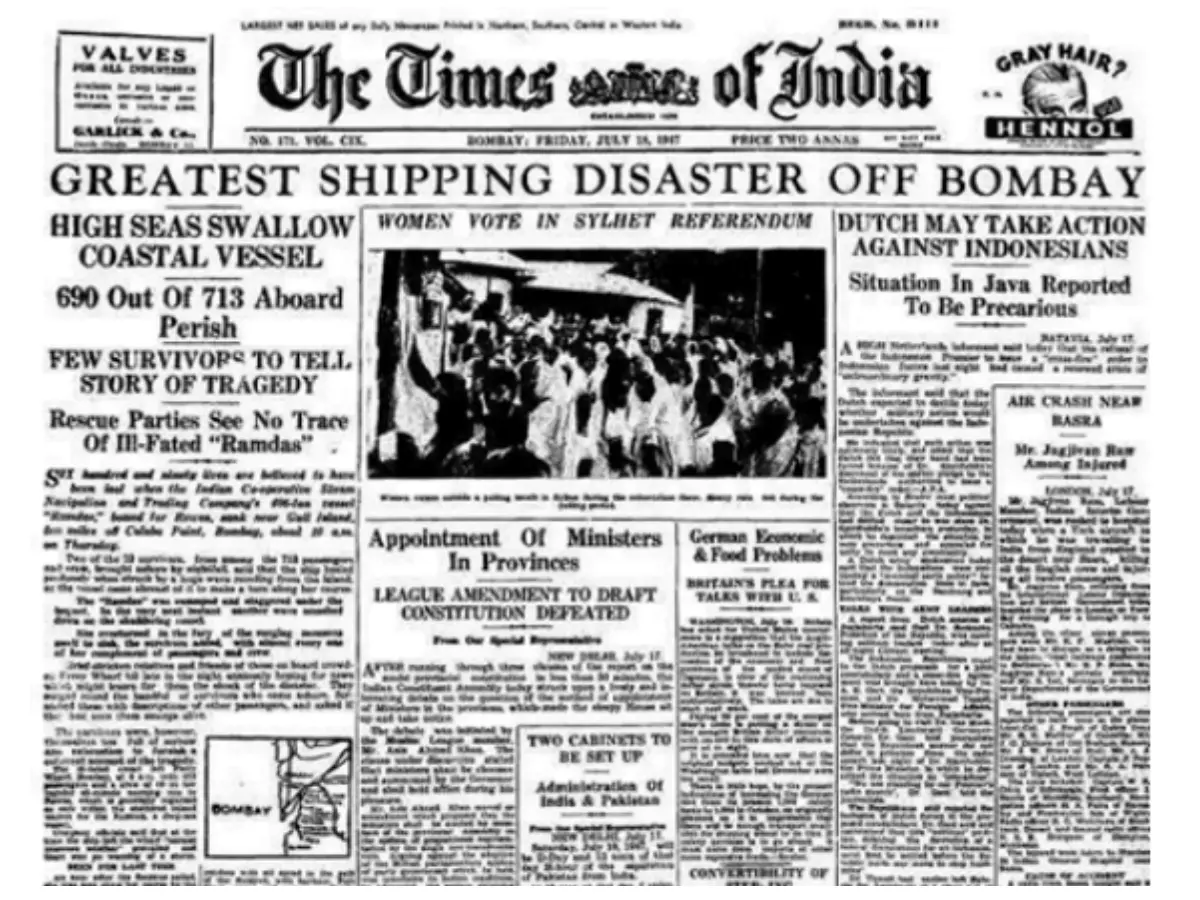 SS Ramdas 'India's Titanic' (1947)