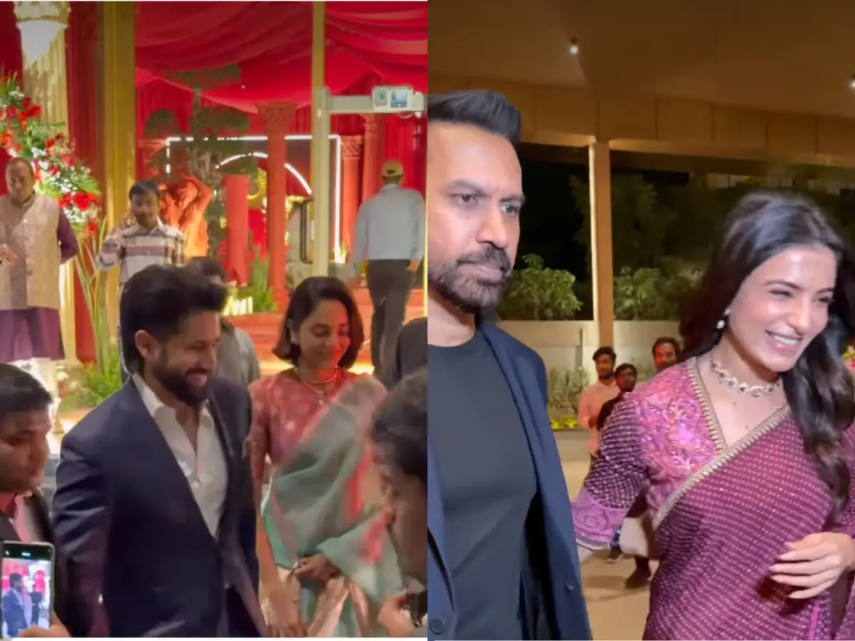 Former couple Samantha Ruth Prabhu and Naga Chaitanya spotted at same wedding with their partners | Watch