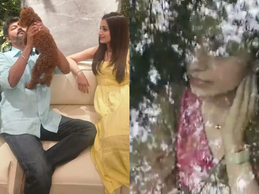 Tamil Nadu Assembly election results: Trisha visits Vijay's residence as TVK dominates trends | Watch