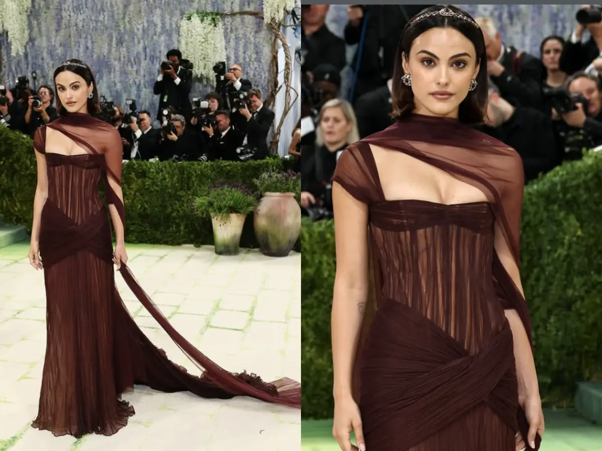 Met Gala 2026: Camila Mendes wears Manish Malhotra’s Sher-Gil inspired couture at fashion's biggest night
