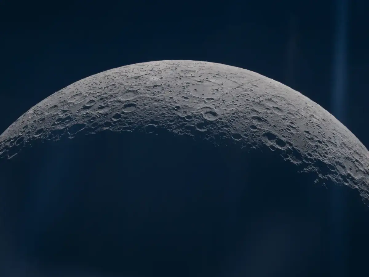 Christina Koch reflecting on the view from deep space