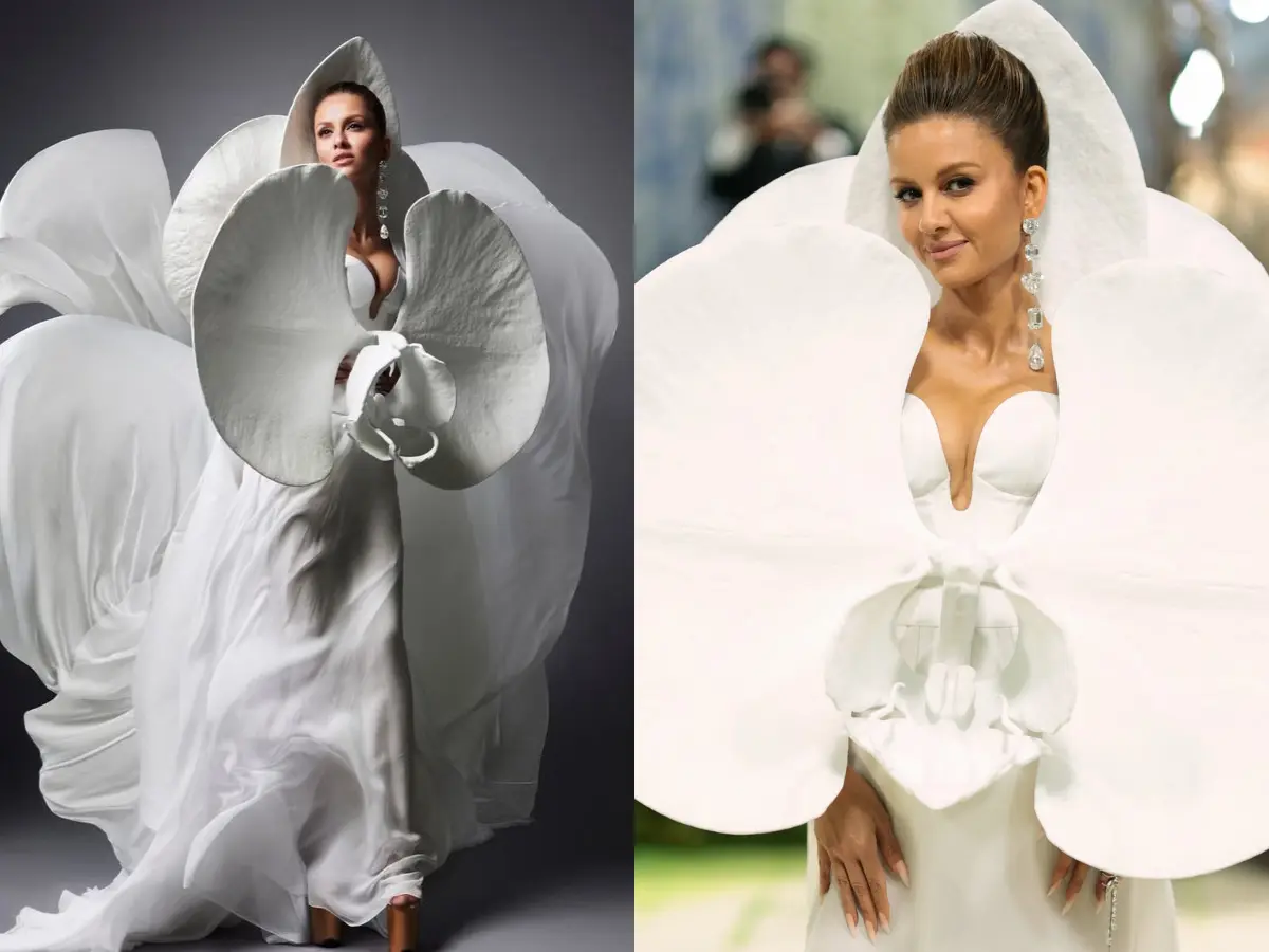 Met Gala 2026: Natasha Poonawalla dazzles in sculptural orchid ensemble | See pics
