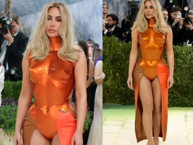How Kim Kardashian’s futuristic Met Gala look came to life in an auto body shop How Kim Kardashian’s futuristic Met Gala look came to life in an auto body shop