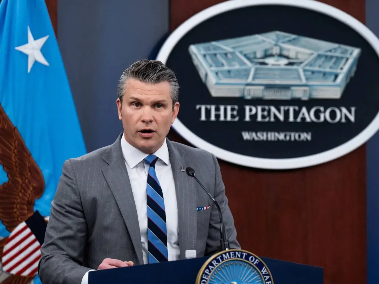 ‘Iran cannot be allowed to block Hormuz,’ says Pete Hegseth, warns Tehran would face ‘overwhelming firepower’ ‘Iran cannot be allowed to block Hormuz,’ says Pete Hegseth, warns Tehran would face ‘overwhelming firepower’