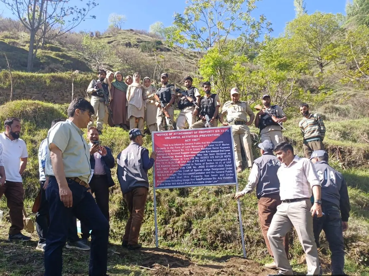 SIA Kashmir attaches property of PoJK-based LeT operative in major narco-terror case SIA Kashmir attaches property of PoJK-based LeT operative in major narco-terror case