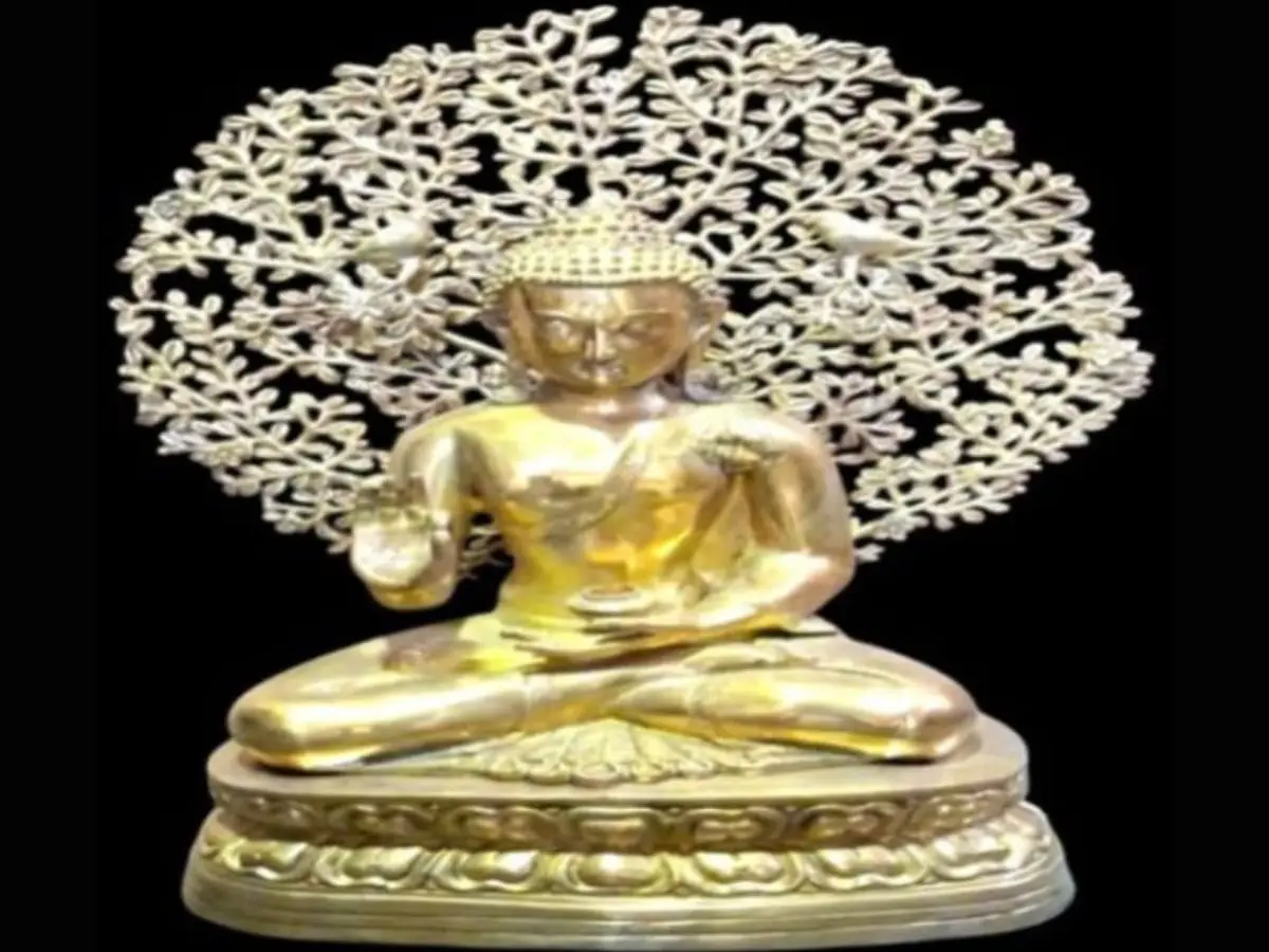 Lord Buddha and the Bodhi tree
