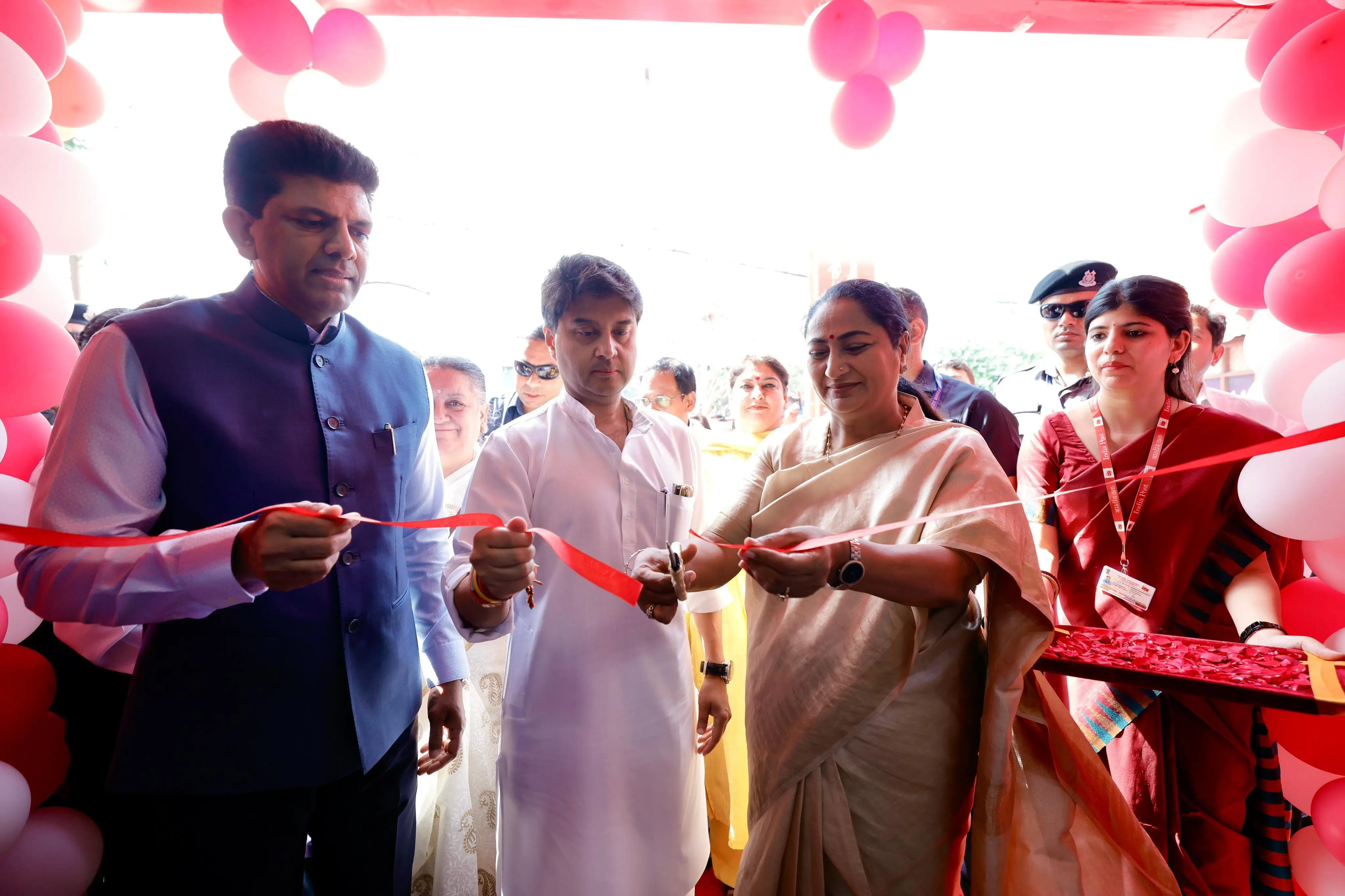 Delhi CM Rekha Gupta, Union Minister Jyotiraditya Scindia inaugurate newly renovated Nehru Place Post Office