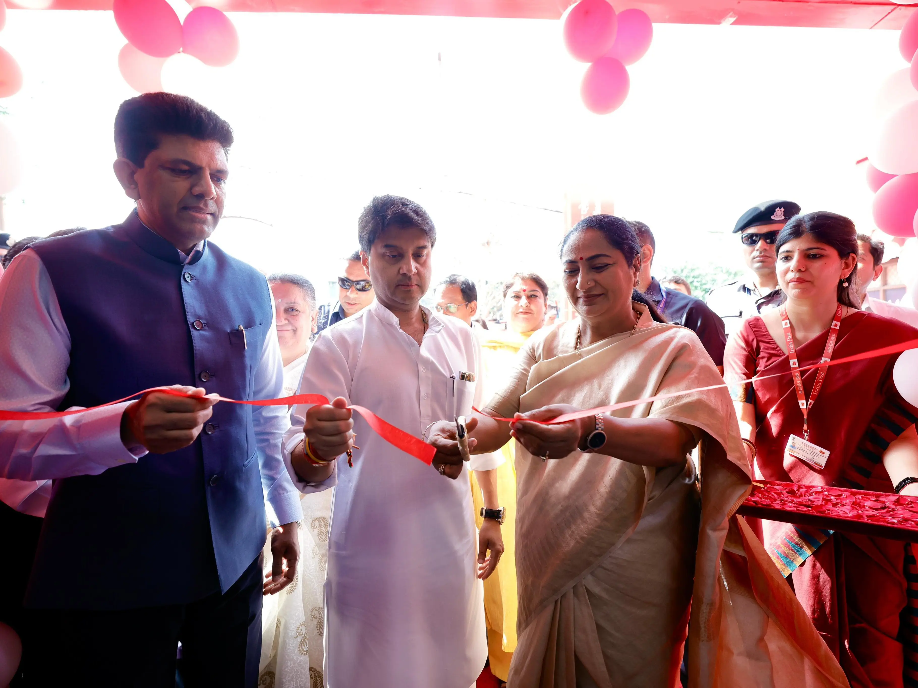 Delhi CM Rekha Gupta, Union Minister Jyotiraditya Scindia inaugurate newly renovated Nehru Place Post Office Delhi CM Rekha Gupta, Union Minister Jyotiraditya Scindia inaugurate newly renovated Nehru Place Post Office