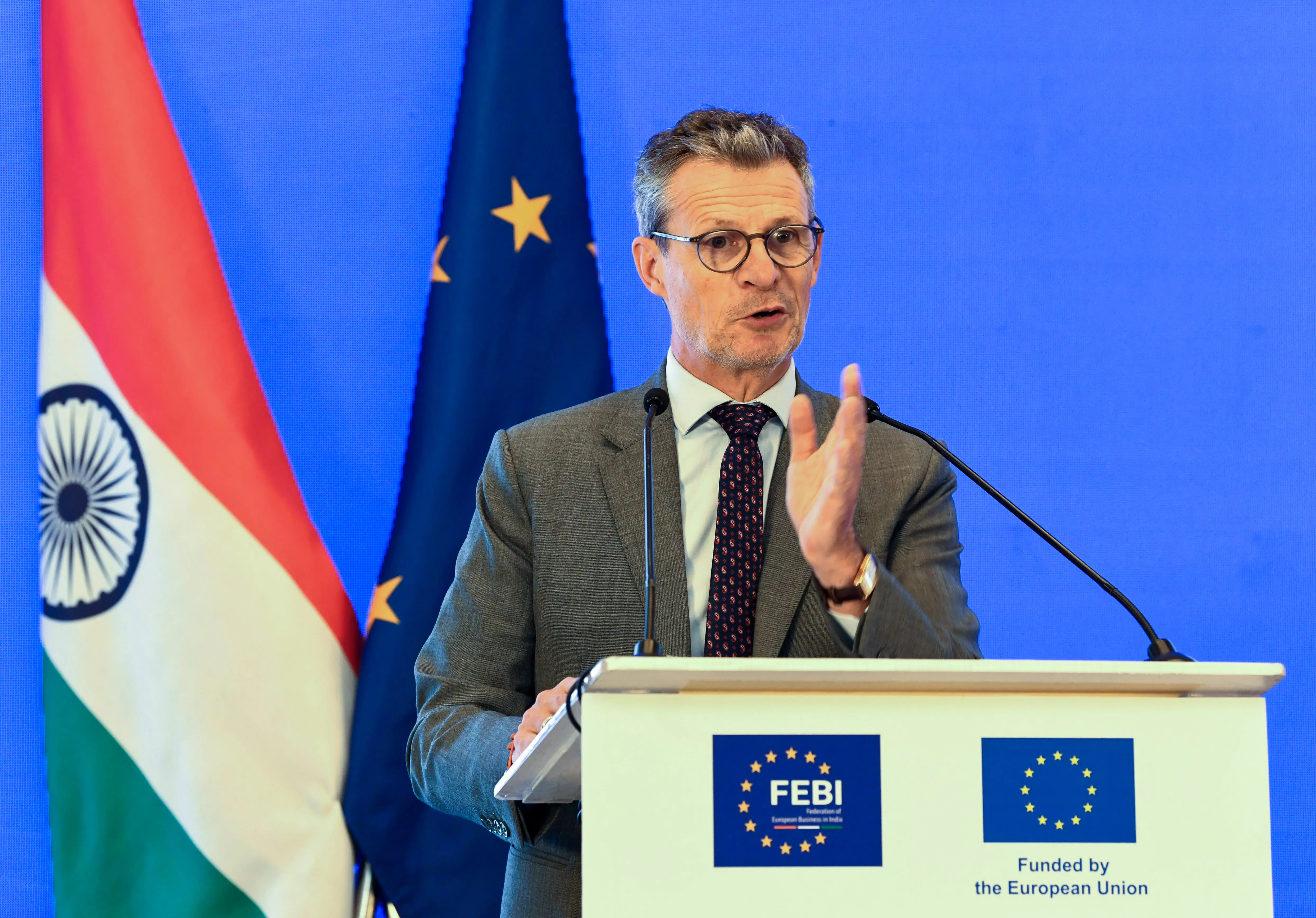 EU Ambassador Delphin: EU India trade pact to double bilateral trade