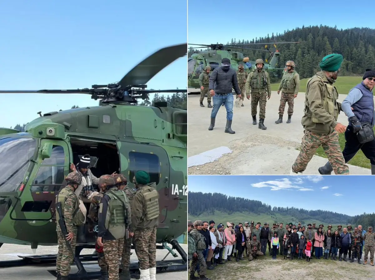 Indian Army’s Chinar Warriors rescue 24 stranded tourists from 14,000-ft Gulmarg peak amid harsh weather Indian Army’s Chinar Warriors rescue 24 stranded tourists from 14,000-ft Gulmarg peak amid harsh weather