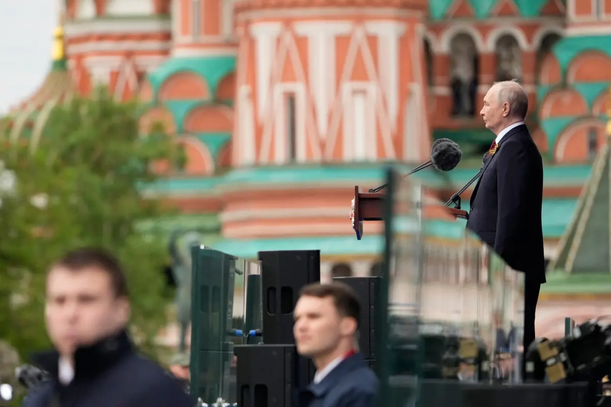 Putin uses Victory Day speech to link WWII legacy with Ukraine war
