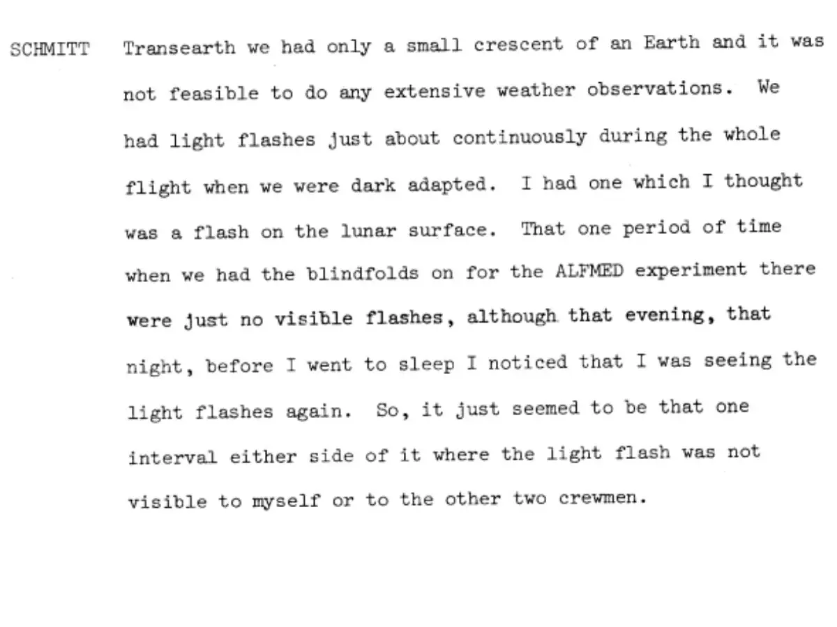 Apollo 17 crew described strange sightings