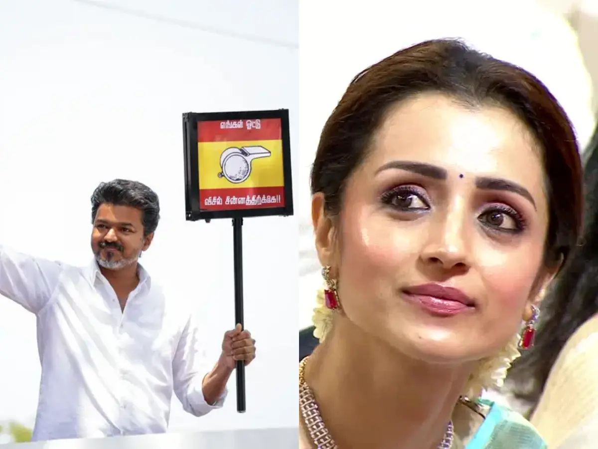 Trisha Krishnan joins celebrities at Vijay’s Chief Minister oath ceremony in Chennai | Watch