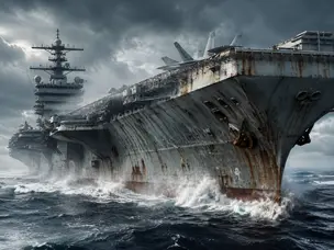 'Salt Fog': How the ocean slowly eats away the USS Abraham Lincoln's metal