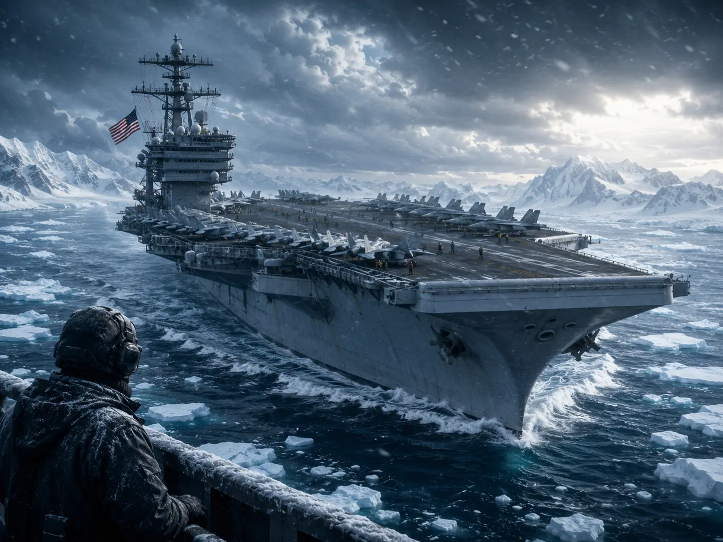 'Gore-Tex': How the USS Abraham Lincoln crew survives icy Arctic winds
