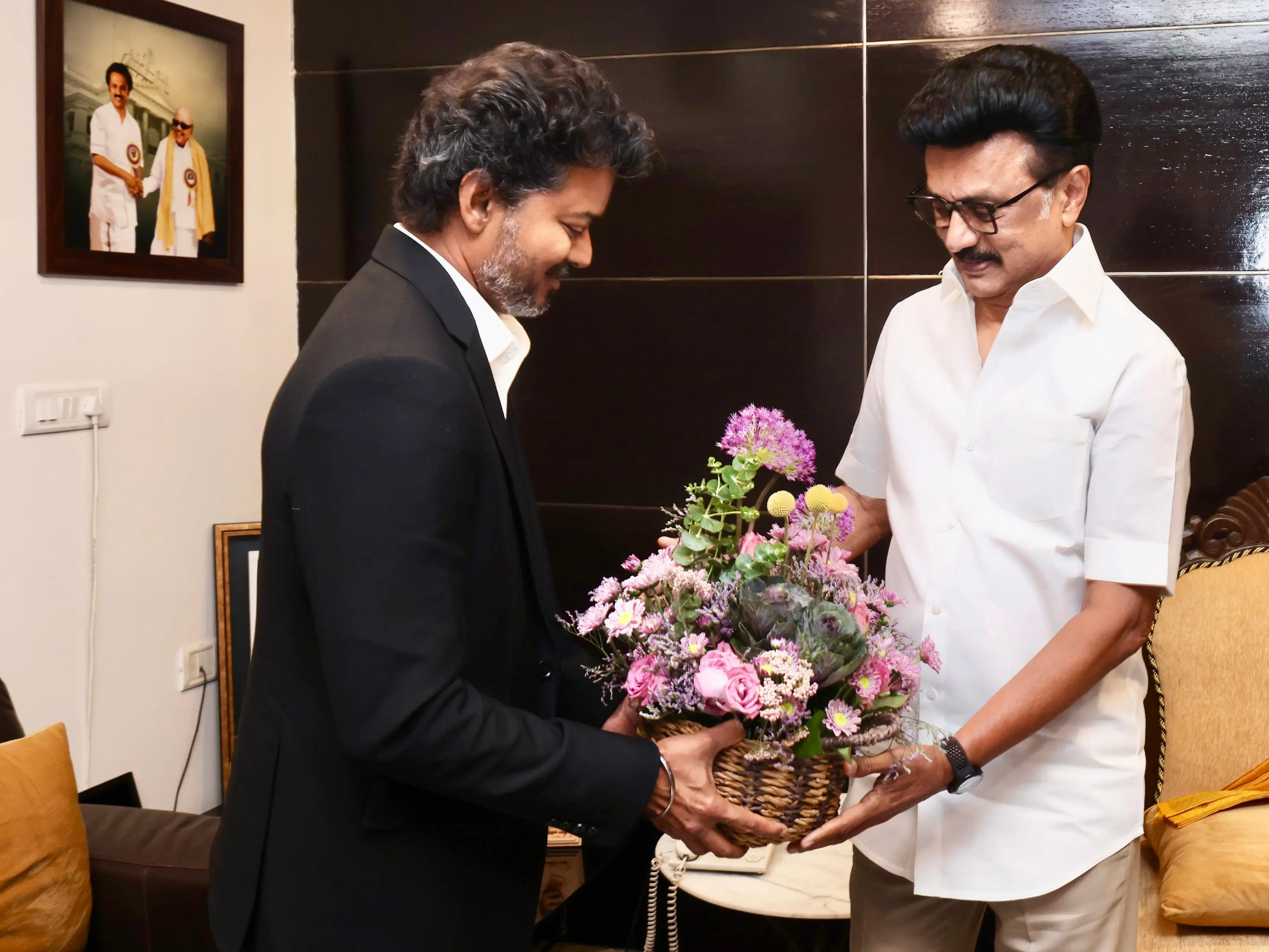 From rivals to handshakes: Tamil Nadu CM Vijay meets MK Stalin a day after taking oath