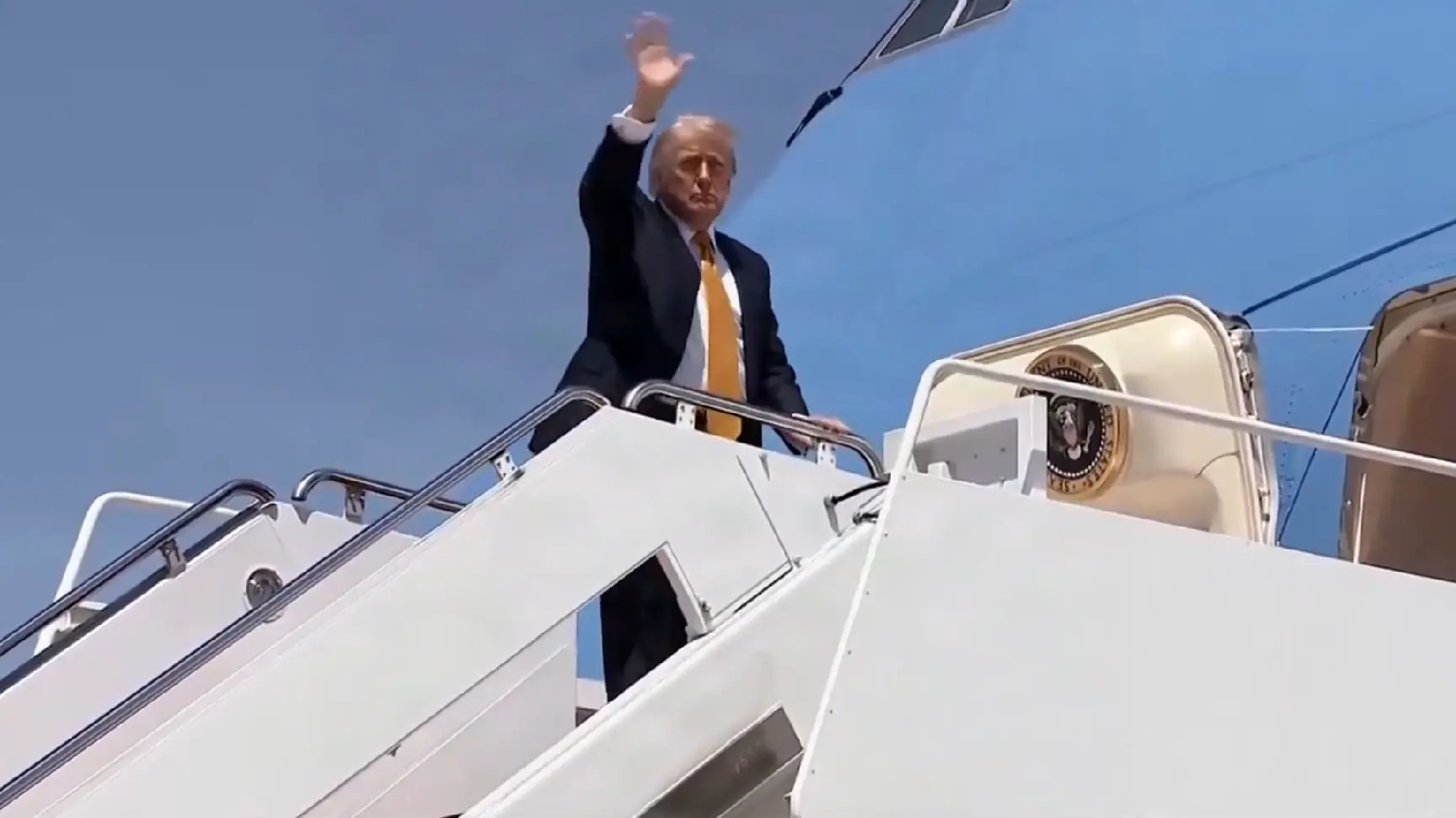 ‘We don’t need any help with Iran,’ says President Trump as he departs for China