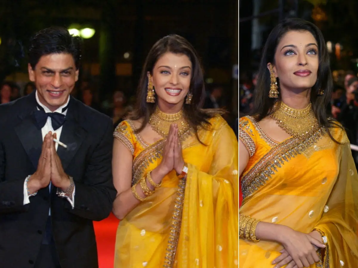 Aishwarya Rai at Cannes Film Festival in 2002