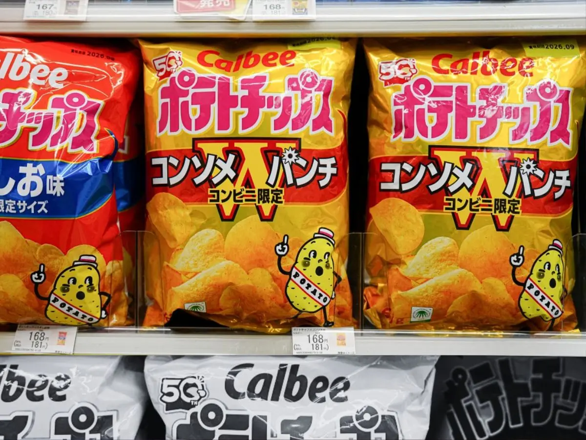 Iran conflict triggers ink shortage as Japanese snack giant switches to black-and-white packaging Iran conflict triggers ink shortage as Japanese snack giant switches to black-and-white packaging