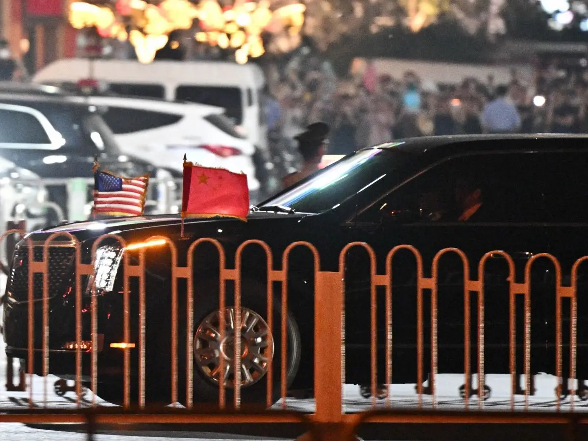 Trump’s motorcade