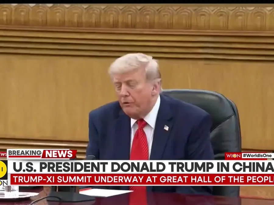 Trump-Xi Summit Underway At Great Hall of The People 