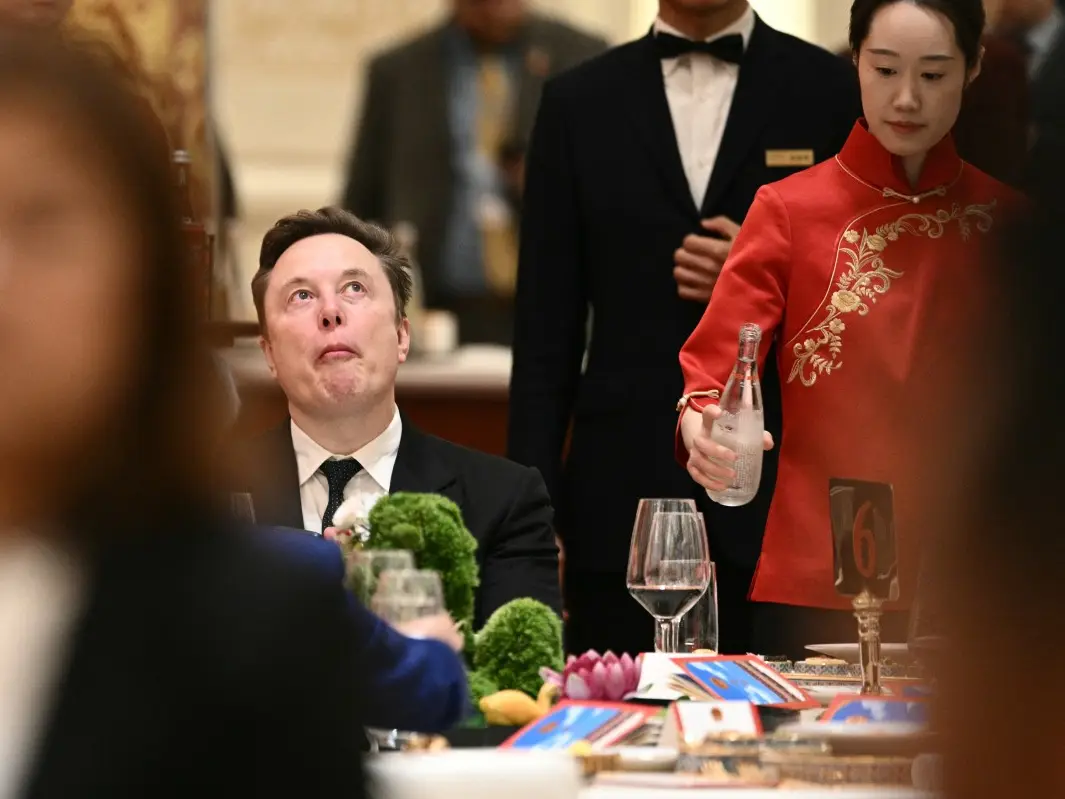 Elon Musk goes viral for spinning and filming like a tourist during Trump’s China visit
