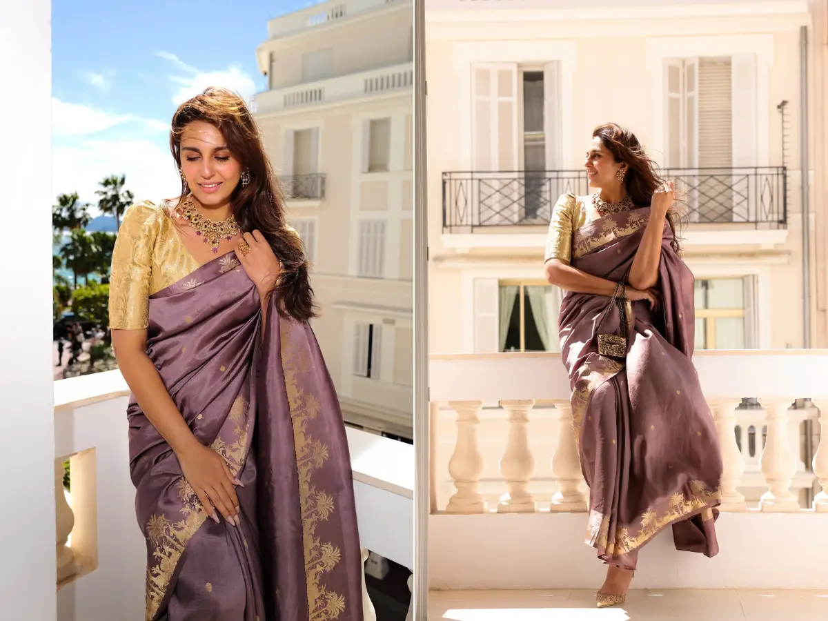 Huma Qureshi serves royalty at Cannes 2026 in a traditional Banarasi saree Huma Qureshi serves royalty at Cannes 2026 in a traditional Banarasi saree