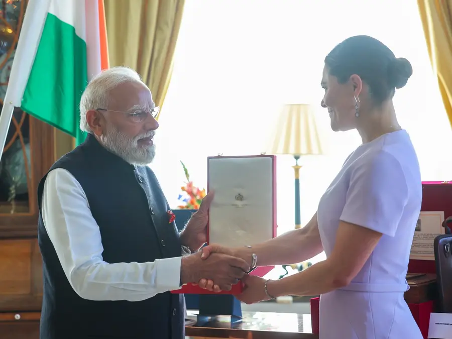 PM Modi conferred Sweden’s ‘Royal Order of the Polar Star’, holds talks with PM Kristersson